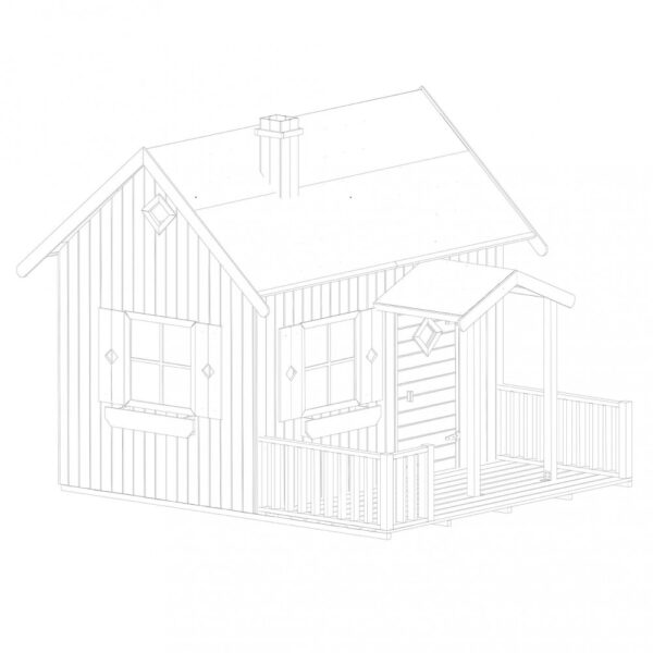 CASETTA IN LEGNO ANASTASIA - immagine 3