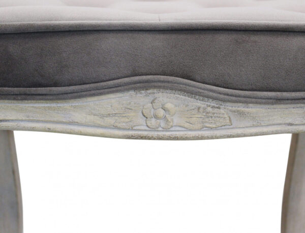 SGABELLO MARLY IN VELLUTO TAUPE - immagine 3
