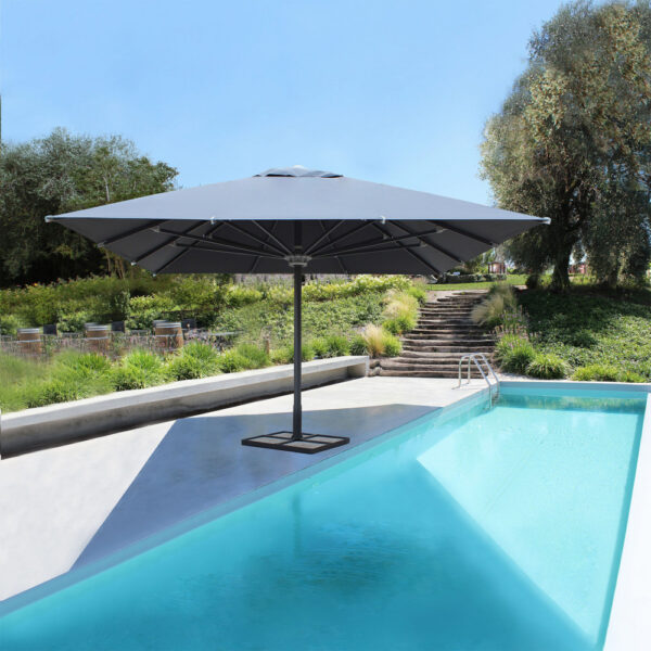 OMBRELLONE GIOVE P/C ANTRACITE 5 X 5 - immagine 2