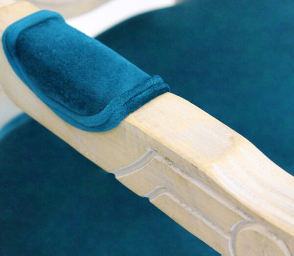 POLTRONA CONSTANCE IN VELLUTO BLU - immagine 6