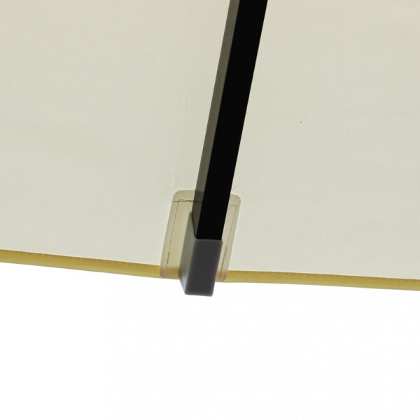 OMBRELLONE BRIAN P/C NERO 3 X 4 TELO BEIGE - immagine 4
