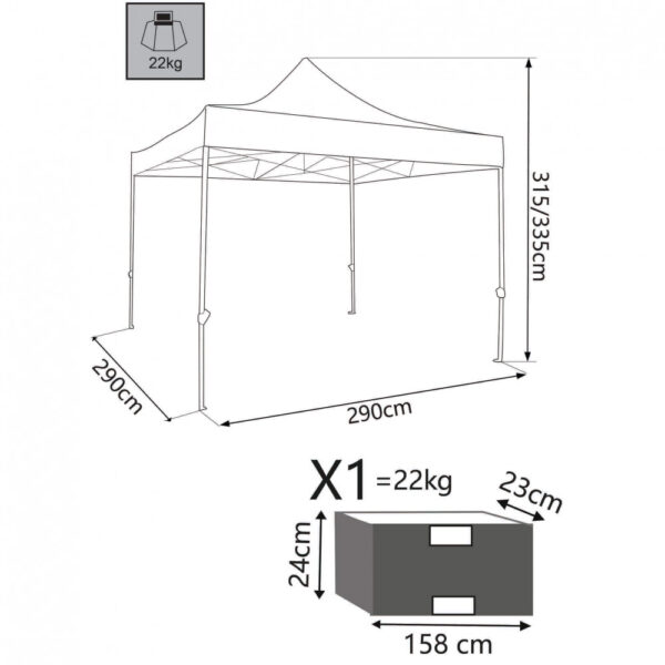 GAZEBO HOLIDAY 3 X 3 - immagine 2