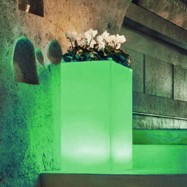 VASO LUMINOSO OCTANS 80 h CON LED MULTICOLOR E BATTERIA SOLARE - immagine 5