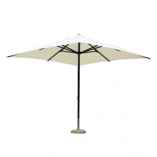 OMBRELLONE BRIAN P/C NERO 3 X 3 TELO BEIGE