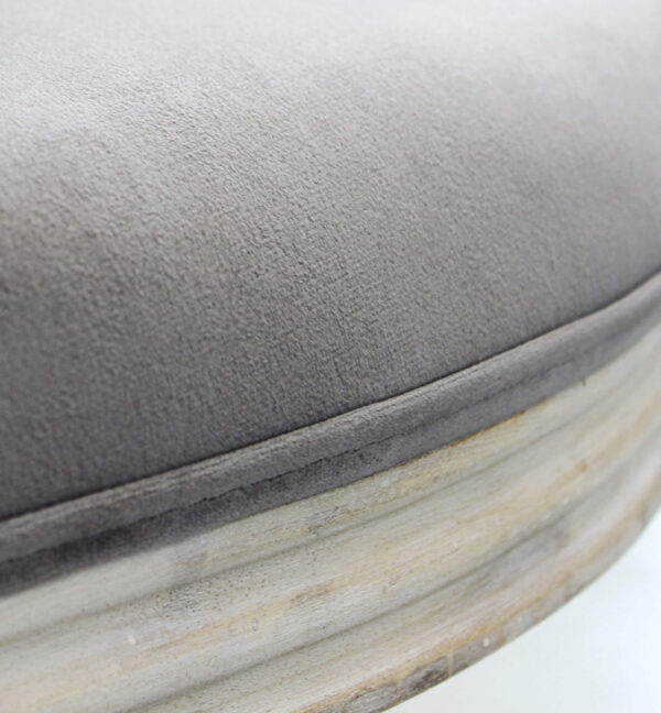 SEDIA CONSTANCE IN VELLUTO TAUPE - immagine 6