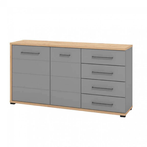 11011467 MOBILE LISABON ROVERE ARTIGIANO E GRIGIO GRAFITE - immagine 3