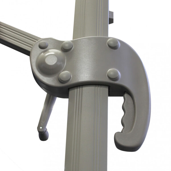 OMBRELLONE SATURNO TAUPE P/L 3 X 3 TELO TORTORA - immagine 2