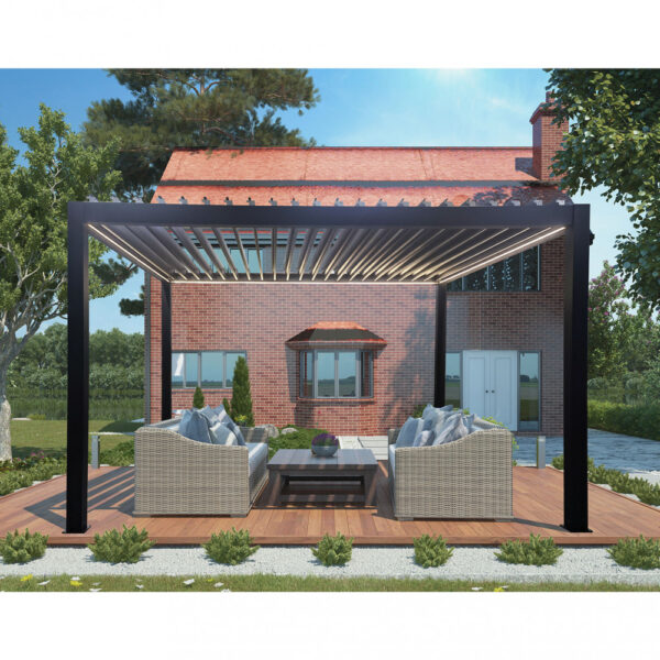 PERGOLA BIOCLIMATICA 3 X 4 MOTORIZZATA CON LED - immagine 3