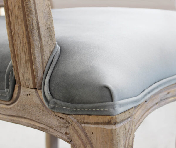 POLTRONA CHARLENE IN VELLUTO GRIGIO - immagine 4