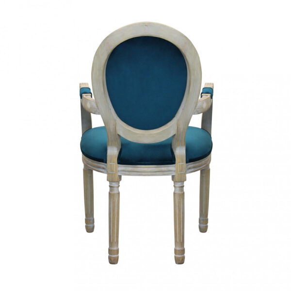 POLTRONA CONSTANCE IN VELLUTO BLU - immagine 4