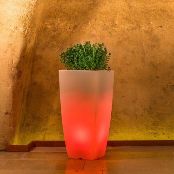 VASO LUMINOSO HYDRUS 70 h CON LED MULTICOLOR E BATTERIA SOLARE - immagine 3