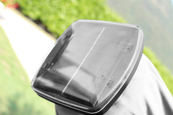 OMBRELLONE CON LED 3 X 3 PITAGORA ANTRACITE TELO GRIGIO - immagine 3