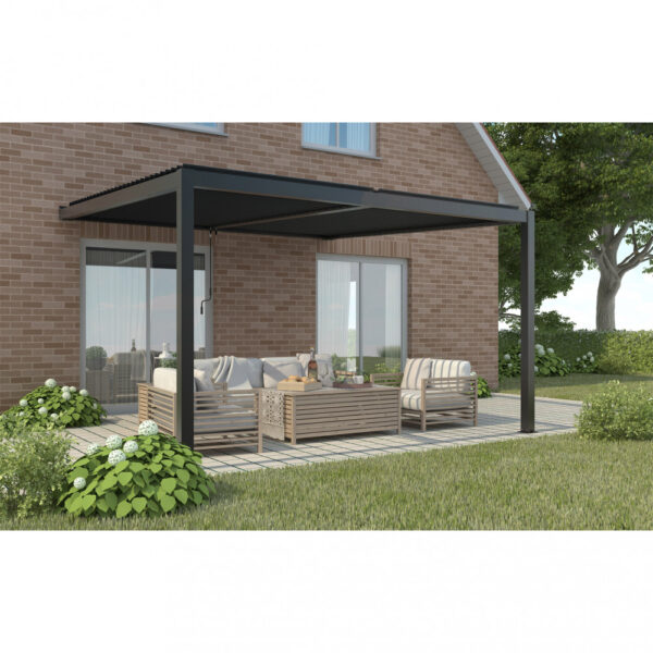 PERGOLA BIOCLIMATICA 4 X 4 ADDOSSATA - immagine 5