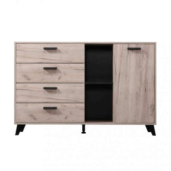 11008659 MOBILE UMBRIA ROVERE GRIGIO E NERO - immagine 2