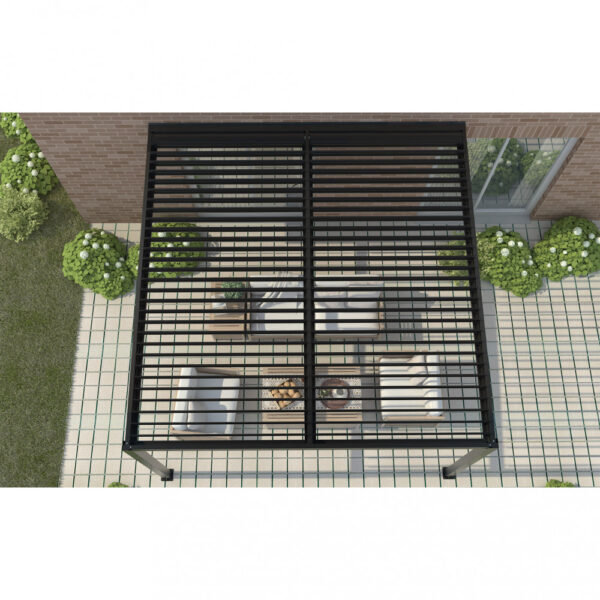 PERGOLA BIOCLIMATICA 4 X 4 ADDOSSATA - immagine 9