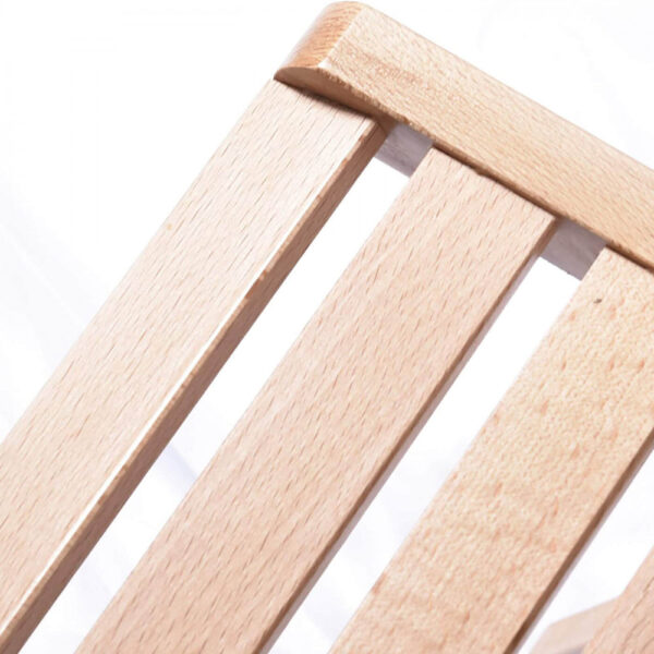 SEDIA PIEGHEVOLE COLOR NATURALE - immagine 3