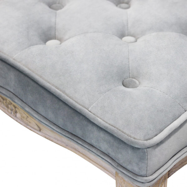 SGABELLO MARLY IN VELLUTO GRIGIO - immagine 4