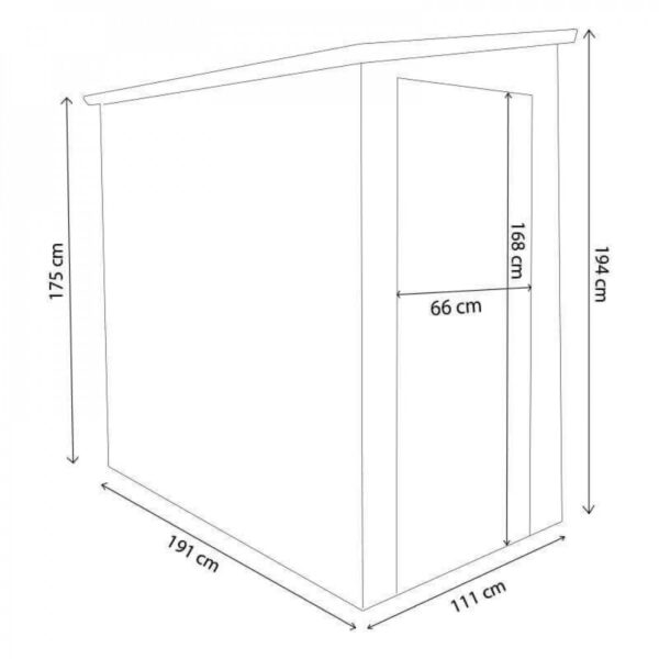 CASETTA HAUSE 111 X 191 X 194 - immagine 2