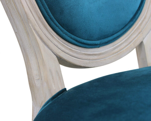 SEDIA CONSTANCE IN VELLUTO BLU - immagine 4
