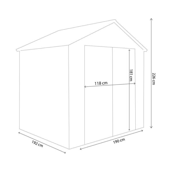 CASETTA HOME 190 X 192 X 226 - immagine 2