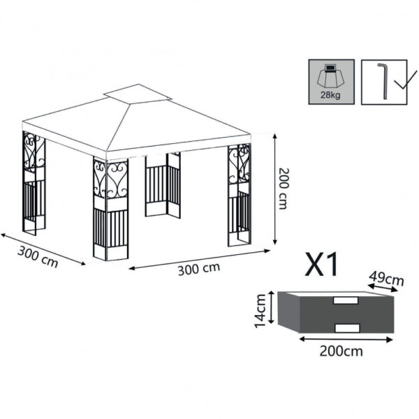 GAZEBO BOSTON 3 X 3 - immagine 4