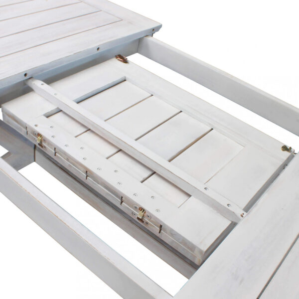 TAVOLO BALI 180/240 X 90 BIANCO - immagine 3
