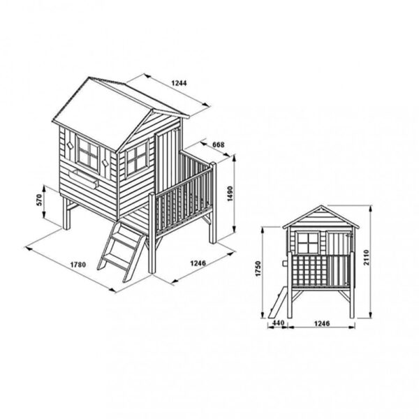 CASETTA IN LEGNO POLLON - immagine 2
