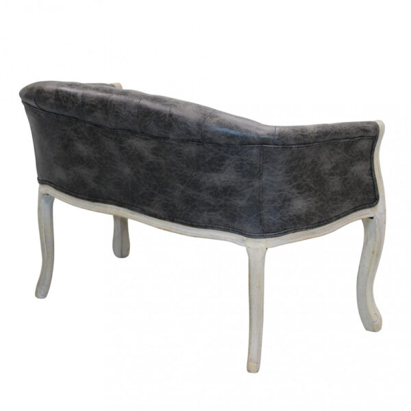 DIVANO COLEMAN IN ECOPELLE VINTAGE GRIGIO - immagine 3