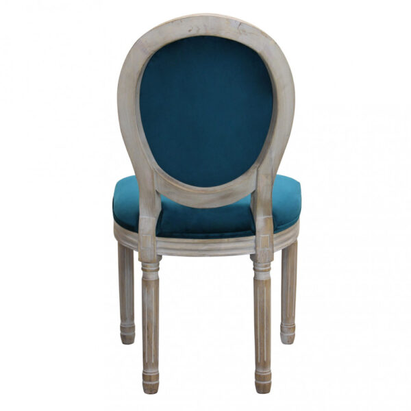 SEDIA CONSTANCE IN VELLUTO BLU - immagine 3