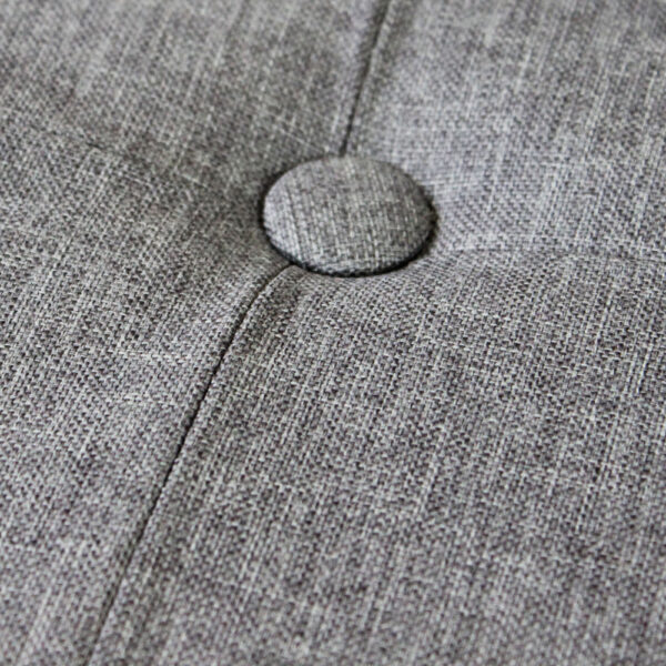 POUF CONTENITORE QUADRATO IN STOFFA GRIGIO - immagine 6