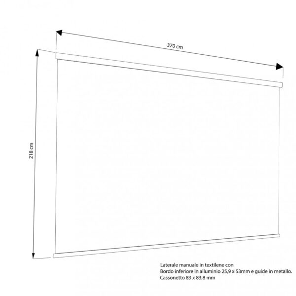 LATERALE PER PERGOLA BIOCLIMATICA 4 X 4 - immagine 2