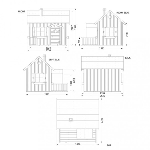 CASETTA IN LEGNO ANASTASIA - immagine 4