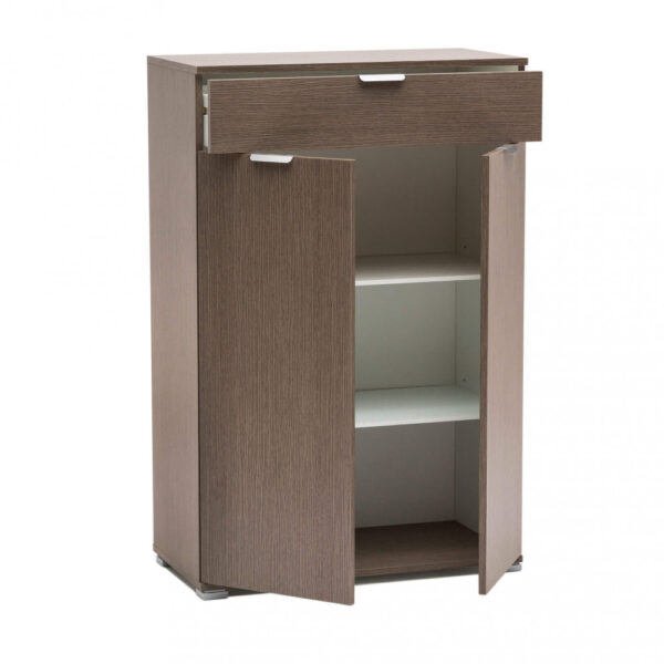 MOBILETTO CON 2 ANTA E 1 CASSETTO ROVERE GRIGIO