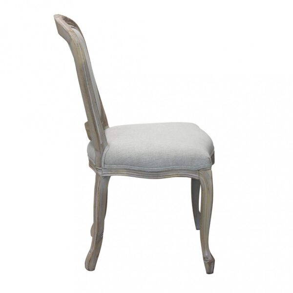 SEDIA ROMY IN TESSUTO GRIGIO - immagine 3