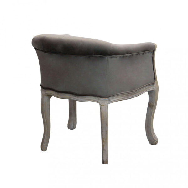POLTRONA COREEN IN VELLUTO TAUPE - immagine 3