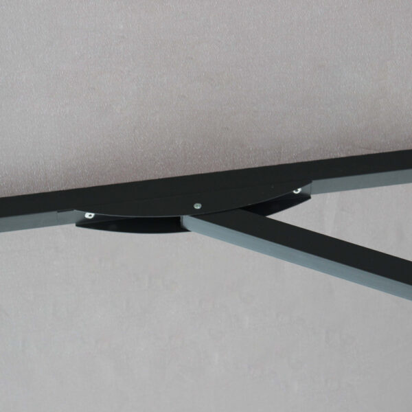 OMBRELLONE BRIAN P/C NERO 3 X 4 TELO GRIGIO - immagine 3