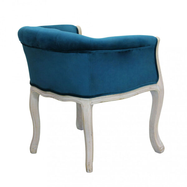 POLTRONA COREEN IN VELLUTO BLU - immagine 3