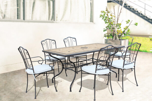 TAVOLO RETTANGOLARE NEREO 160 X 90 - immagine 4