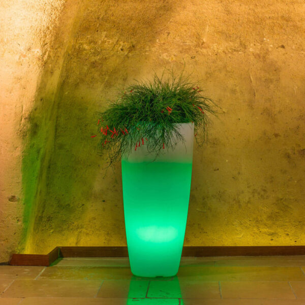 VASO LUMINOSO HYDRA 70 h CON LED MULTICOLOR E BATTERIA SOLARE - immagine 4