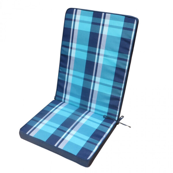 CUSCINO REAL MEDIO QUADRI BLU - immagine 3