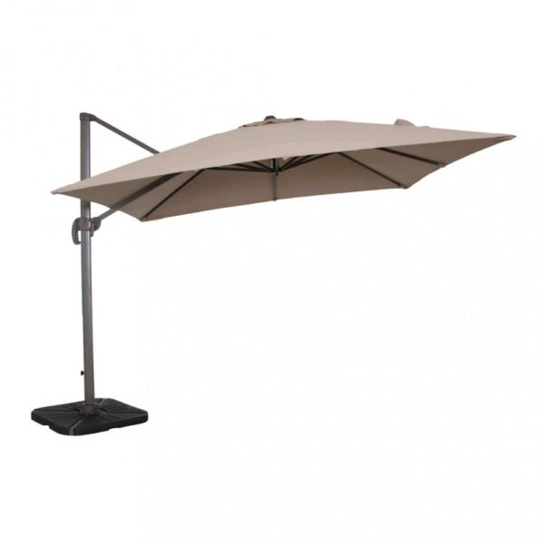 OMBRELLONE SATURNO TAUPE P/L 3 X 3 TELO TORTORA - immagine 5