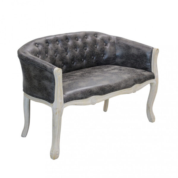 DIVANO COLEMAN IN ECOPELLE VINTAGE GRIGIO - immagine 7