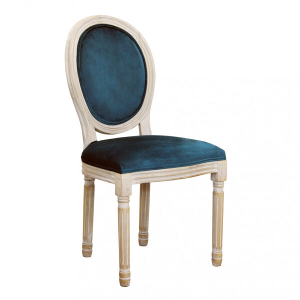 SEDIA CONSTANCE IN VELLUTO BLU - immagine 6