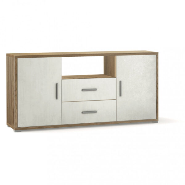 ADB802NSOSK MOBILE 2 ANTE 2 CASSETTI KIT NOCE STELVIO E OSSIDO BIANCO - immagine 2