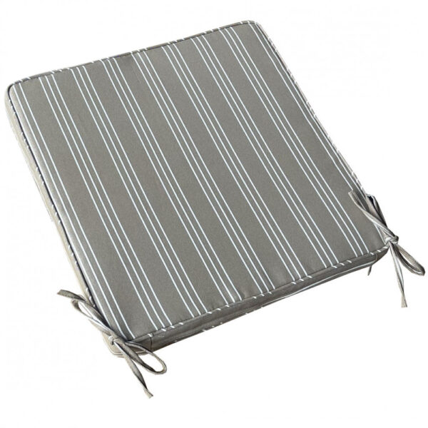 CUSCINO REAL SEDUTA LARGE RIGHE TORTORA - immagine 2