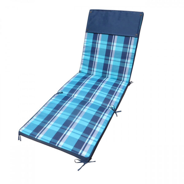 CUSCINO REAL LETTINO QUADRI BLU - immagine 3