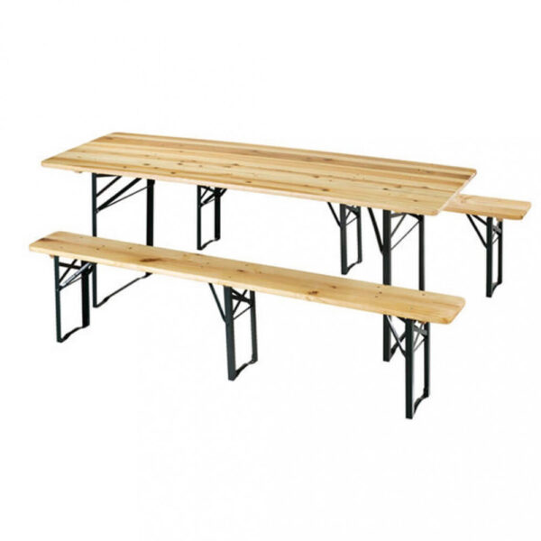 SET BIRRERIA 220 X 70 CON PANCA A 3 GAMBE - immagine 4