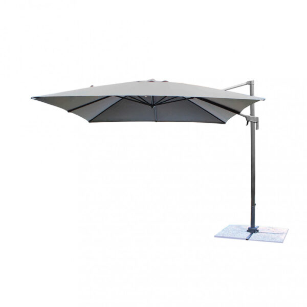 OMBRELLONE NEWTON NERO P/L 2 X 3 TELO GRIGIO - immagine 7