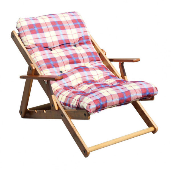POLTRONA 3 POSIZIONI RELAX MIELE C/CUSCINO - immagine 4