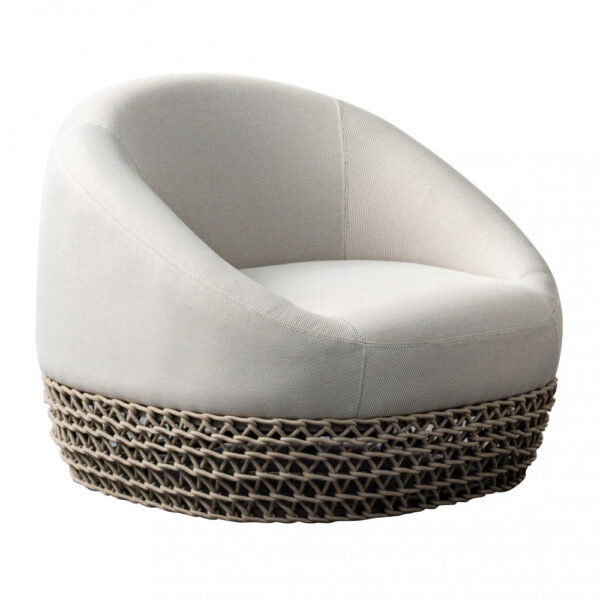 POLTRONA GIREVOLE LAFAYETTE C/CUSCINI - immagine 4
